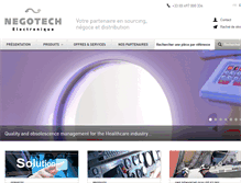 Tablet Screenshot of negotech-electronique.com